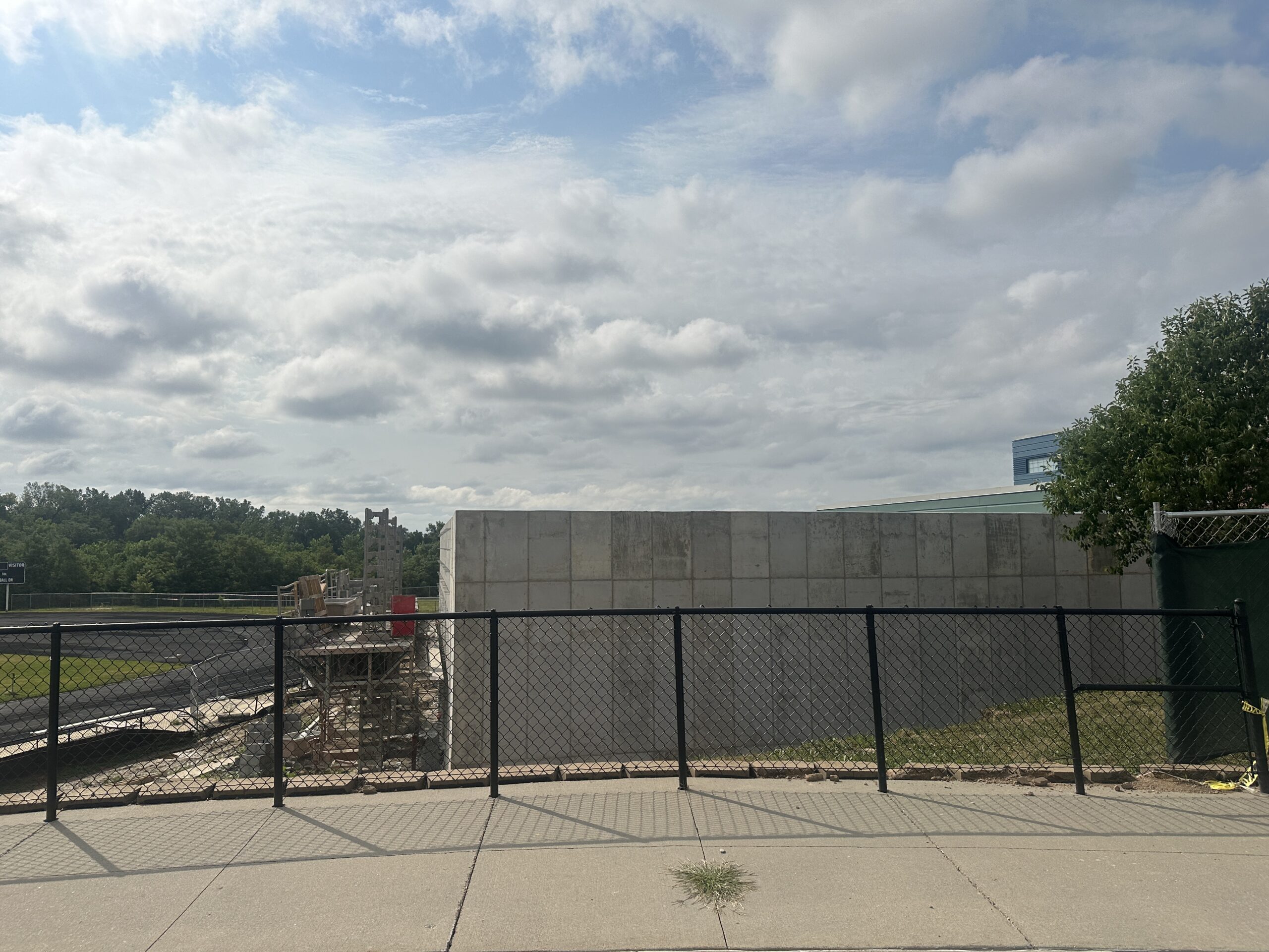 Footings and foundation of addition on east side of EVVMS