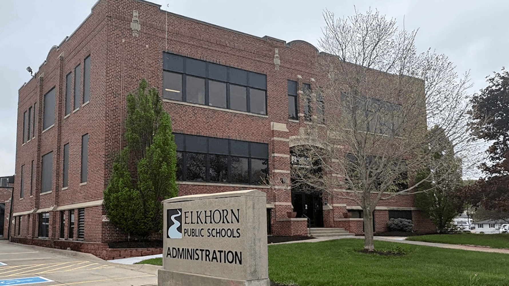 Administration building entry