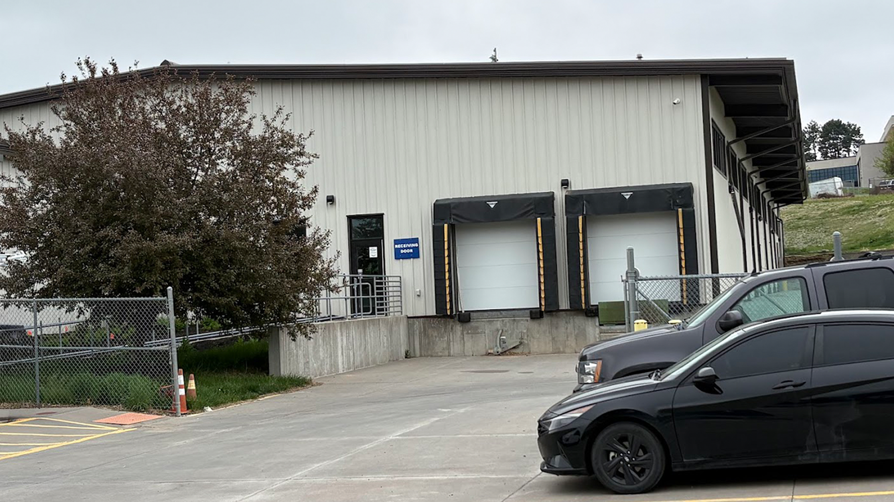 Warehouse building entry